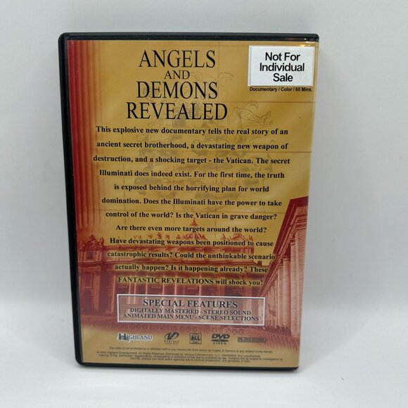 Angels And Demons Revealed DVD Documentary 60 Min Highland Color Remastered - Picture 2 of 3